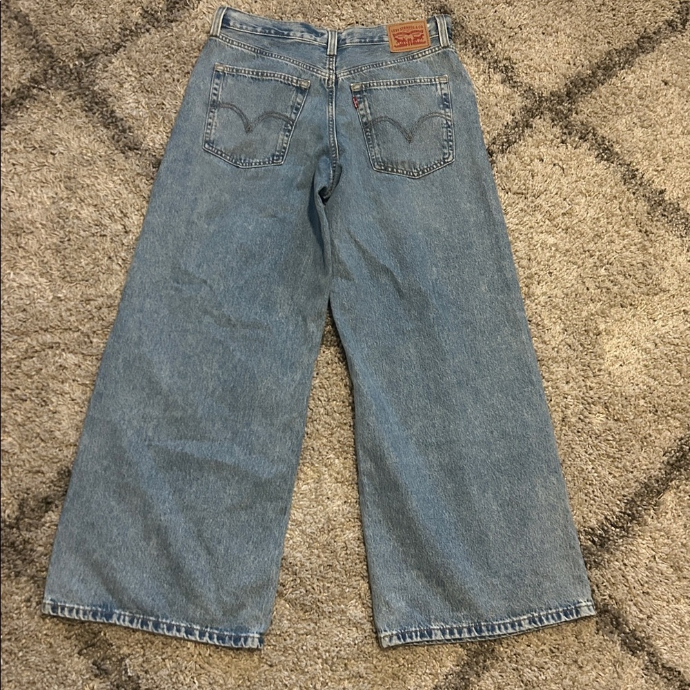 Levi's '94 Baggy Wide Leg light wash denim jeans size 30 - Picture 7 of 10